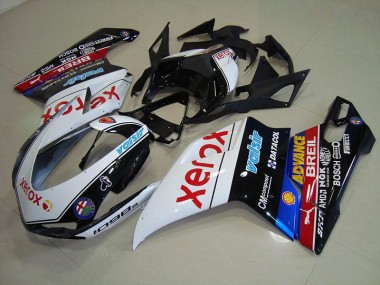 Großhandel Ducati 848 1098 1198 2007-2014 Motorrad Verkleidungen - Schwarz Xerox