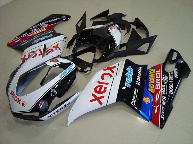 Großhandel Ducati 848 1098 1198 2007-2014 Motorrad Verkleidungen - Schwarz Xerox Großhandel Ducati 848 1098 1198 2007-2014 Motorrad Verkleidungen - Schwarz Xerox