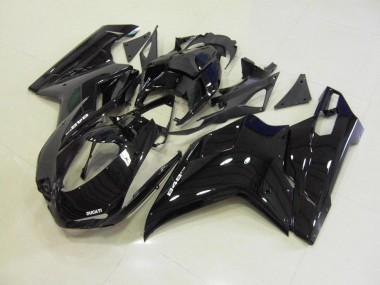 Großhandel Ducati 848 1098 1198 2007-2014 Motorrad Verkleidungen - Glänzend Schwarz