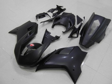 Großhandel Ducati 848 1098 1198 2007-2014 Motorrad Verkleidungen - Matt Schwarze Renn Version
