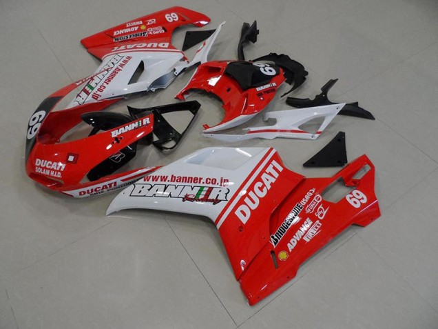 Großhandel Ducati 848 1098 1198 2007-2014 Motorrad Verkleidungen - Orange Banner 69 Großhandel Ducati 848 1098 1198 2007-2014 Motorrad Verkleidungen - Orange Banner 69