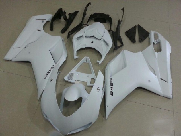 Großhandel Ducati 848 1098 1198 2007-2014 Motorrad Verkleidungen - MattWeiß