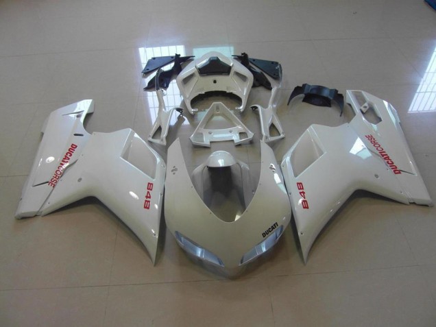 Großhandel Ducati 848 1098 1198 2007-2014 Motorrad Verkleidungen - Perl Weiß Rote Aufkleber Großhandel Ducati 848 1098 1198 2007-2014 Motorrad Verkleidungen - Perl Weiß Rote Aufkleber