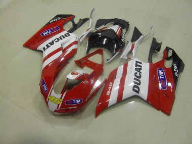 Großhandel Ducati 848 1098 1198 2007-2014 Motorrad Verkleidungen - Rot 46