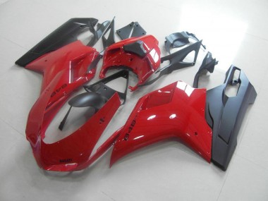 Großhandel Ducati 848 1098 1198 2007-2014 Motorrad Verkleidungen - Rot Schwarz