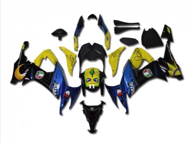 Großhandel ZX10R 2008-2010 Motorrad Verkleidungen - Blau Hai