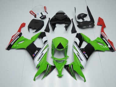 Großhandel ZX10R 2008-2010 Motorrad Verkleidungen - Weiß Schwarz Und Grün
