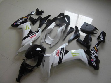 Großhandel ZX10R 2008-2010 Motorrad Verkleidungen - Weiß Monster