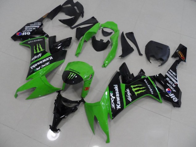 Großhandel ZX10R 2008-2010 Motorrad Verkleidungen - Grünes und Schwarz Monster Großhandel ZX10R 2008-2010 Motorrad Verkleidungen - Grünes und Schwarz Monster