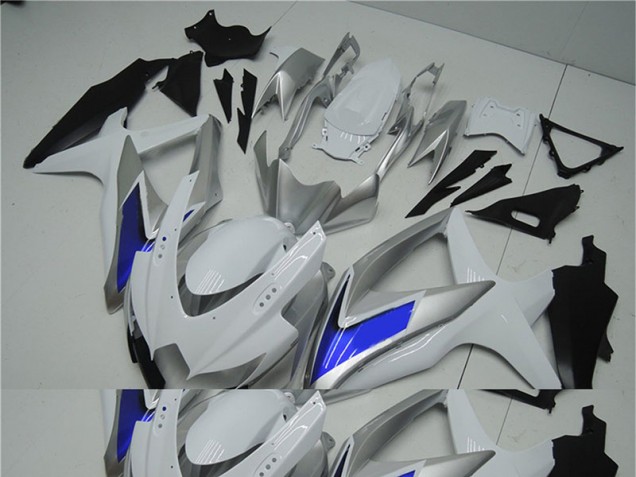 Großhandel GSXR 600 / 750 K8 2008-2010 Motorrad Verkleidungen - Weiß Silber Blau Großhandel GSXR 600 / 750 K8 2008-2010 Motorrad Verkleidungen - Weiß Silber Blau