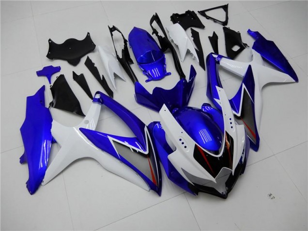 Großhandel GSXR 600 / 750 K8 2008-2010 Motorrad Verkleidungen - Weiß Blau Großhandel GSXR 600 / 750 K8 2008-2010 Motorrad Verkleidungen - Weiß Blau