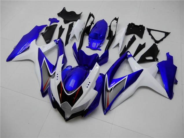 Großhandel GSXR 600 / 750 K8 2008-2010 Motorrad Verkleidungen - Weiß Blau Großhandel GSXR 600 / 750 K8 2008-2010 Motorrad Verkleidungen - Weiß Blau