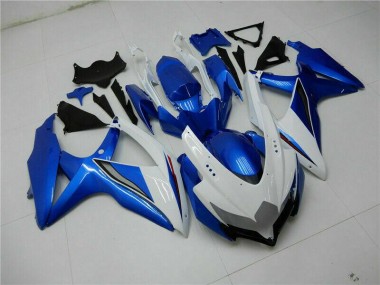 Großhandel GSXR 600 / 750 K8 2008-2010 Motorrad Verkleidung - Blau Weiß
