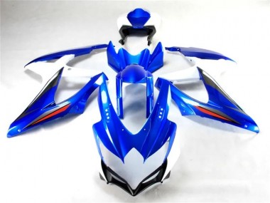 Großhandel GSXR 600 / 750 K8 2008-2010 Motorrad Verkleidungen & Plastik - Blau Weiß