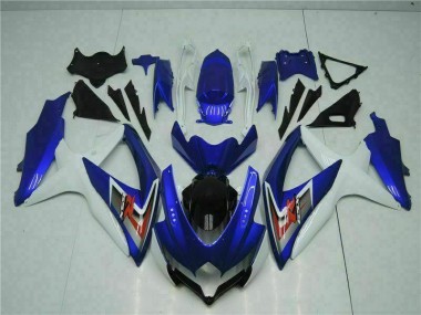Großhandel GSXR 600 / 750 K8 2008-2010 Motorrad Vollverkleidung - Blau Weiß