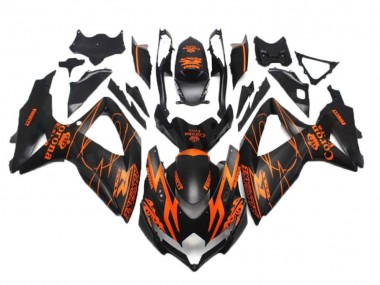 Großhandel GSXR 600 / 750 K8 2008-2010 Motorrad Verkleidungen - Schwarz Orange