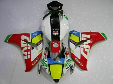 Großhandel CBR 1000 RR 2008-2011 Motorrad Verkleidungen Komplett Sets - Rot Weiß