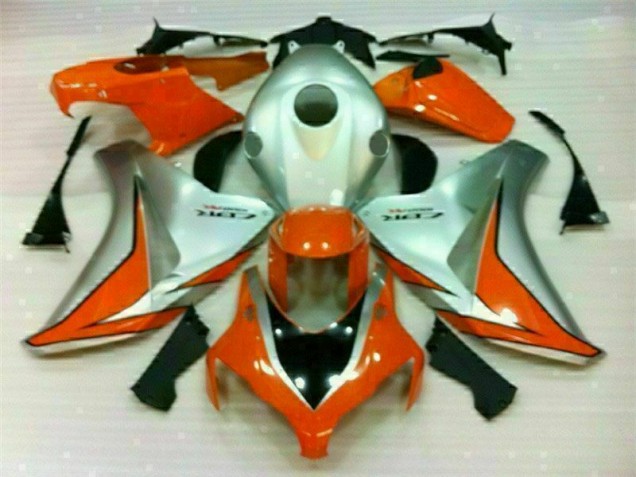 Großhandel CBR 1000 RR 2008-2011 Motorrad Verkleidungen - Silber Orange