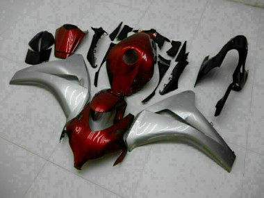 Großhandel CBR 1000 RR 2008-2011 Motorrad Vollverkleidung - Rot Silber