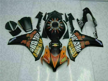 Großhandel CBR 1000 RR 2008-2011 Motorrad Verkleidungen - Orange Schwarz