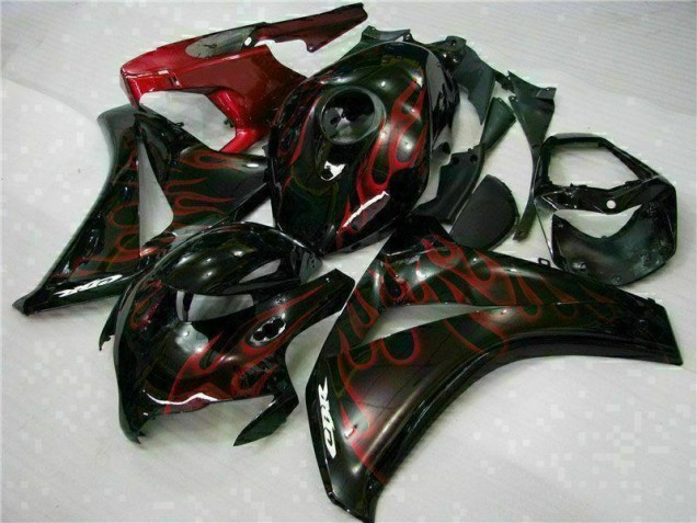 Großhandel CBR 1000 RR 2008-2011 Motorrad Verkleidungen - Rot Flamme