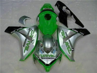 Großhandel CBR 1000 RR 2008-2011 Motorrad Verkleidungen - Grün Silber