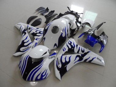 Großhandel CBR 1000 RR 2008-2011 Motorrad Verkleidungen - Blau schwarze Flamme Rennen