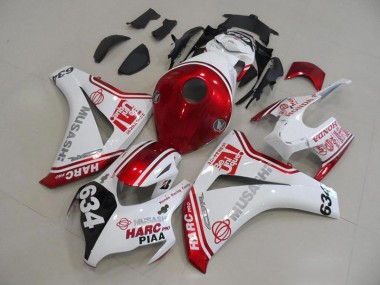Großhandel CBR 1000 RR 2008-2011 Motorrad Verkleidung - Weiß Rot HARC Pro PIAA 634
