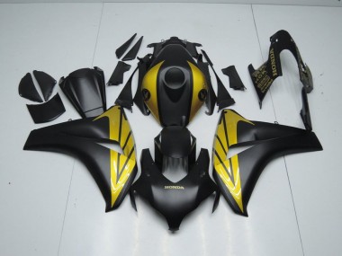 Großhandel CBR 1000 RR 2008-2011 Motorrad Verkleidungen - Matt Schwarz und Gold