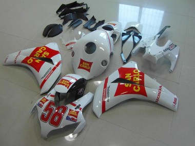 Großhandel CBR 1000 RR 2008-2011 Motorrad Verkleidungen - Weiß San Carlo