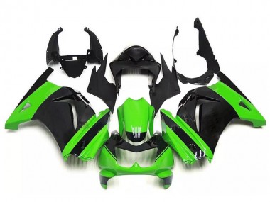 Großhandel EX250 2008-2012 Motorrad Verkleidungen - Grün Schwarz