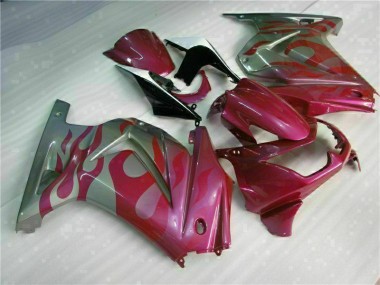 Großhandel EX250 2008-2012 Motorrad Verkleidungen - Lila Rot