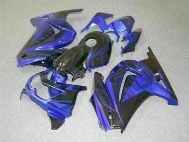 Großhandel EX250 2008-2012 Motorrad Verkleidung - Schwarz Blau