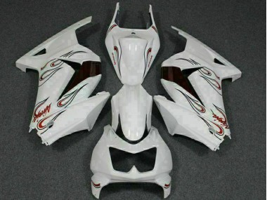 Großhandel EX250 2008-2012 Motorrad Verkleidungen - Weiß Rot