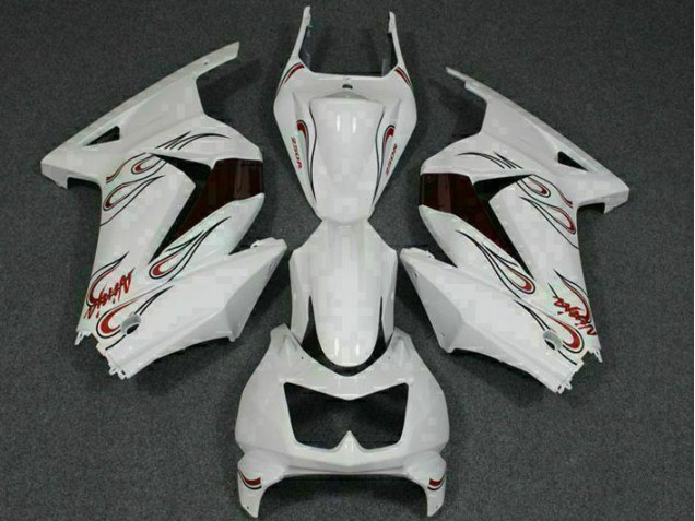 Großhandel EX250 2008-2012 Motorrad Verkleidungen - Weiß Rot Großhandel EX250 2008-2012 Motorrad Verkleidungen - Weiß Rot