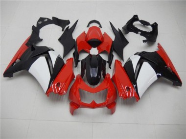 Großhandel EX250 2008-2012 Motorrad Verkleidungen - Rot Schwarz Weiß