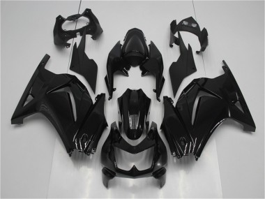 Großhandel EX250 2008-2012 Motorrad Verkleidungen - Glänzend Schwarz