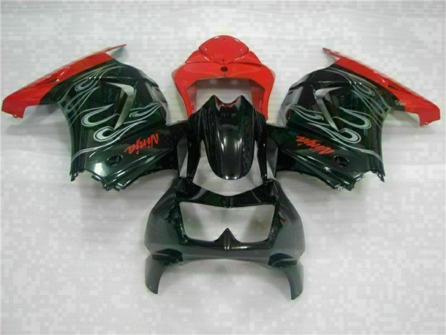 Großhandel EX250 2008-2012 Motorrad Verkleidungen - Schwarzer Roter Ninja