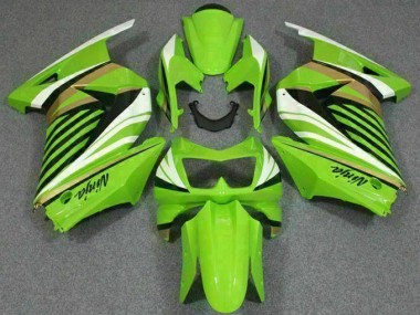 Großhandel EX250 2008-2012 Motorrad Verkleidungen - Grün Weiß Schwarz Ninja