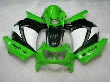 Großhandel EX250 2008-2012 Motorrad Vollverkleidung - Grün Schwarzer Ninja