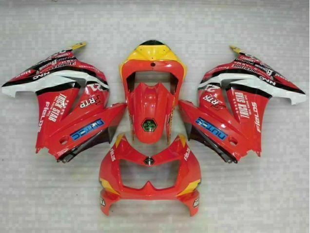 Großhandel EX250 2008-2012 Motorrad Verkleidungen - Rot Gelb