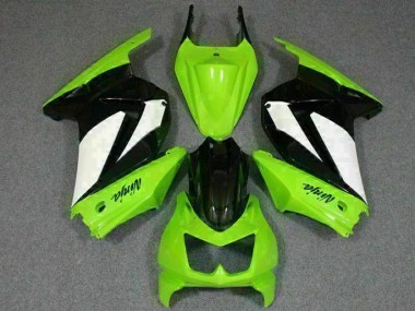 Großhandel EX250 2008-2012 Motorrad Verkleidungen - Grün Schwarzer Ninja