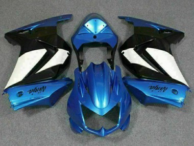 Großhandel EX250 2008-2012 Motorrad Verkleidung - Blau Weiß Schwarz Ninja