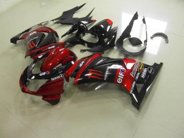 Großhandel ZX 250R 2008-2012 Motorrad Verkleidungen - Candy Rot Monster