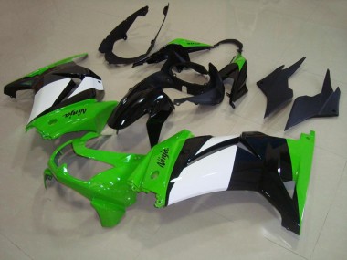 Großhandel ZX 250R 2008-2012 Motorrad Verkleidungen - Grün Weiß Schwarz