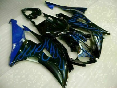 Großhandel R6 2008-2016 Motorrad Verkleidungen - Blau Flamme Schwarz