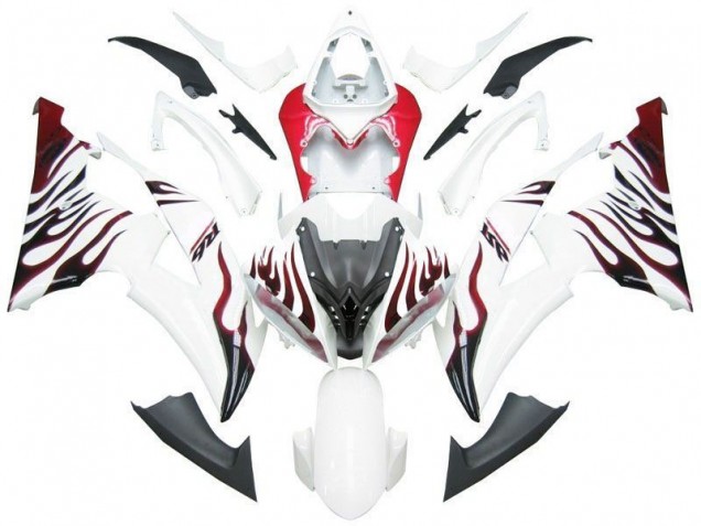 Großhandel R6 2008-2016 Motorrad Verkleidungen - Weiß Rot Flamme R6 Großhandel R6 2008-2016 Motorrad Verkleidungen - Weiß Rot Flamme R6