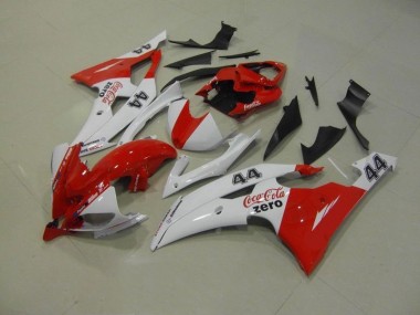 Großhandel R6 2008-2016 Motorrad Verkleidungen - Weiß Rot Coca Cola Zero 44
