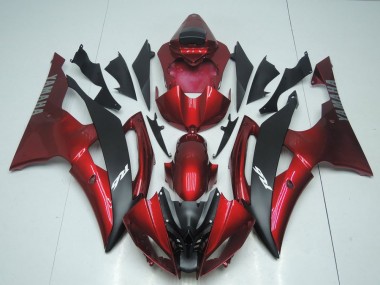 Großhandel R6 2008-2016 Motorrad Verkleidungen - Candy Rot und Schwarz