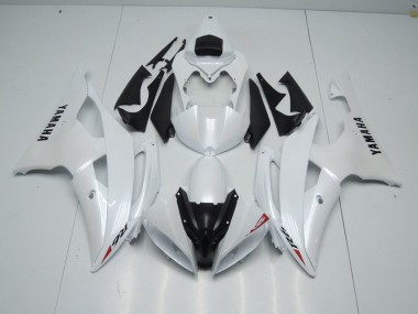 Großhandel R6 2008-2016 Motorrad Verkleidungen - Perl Weiß und roter Aufkleber